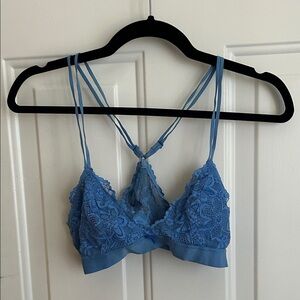 Strappy Blue Lace Bralette